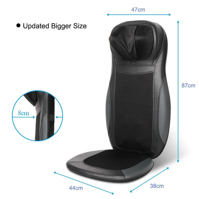 Shiatsu Rolling Kneading Vibrating Massage Cushion for Neck Shoulders Back Waist and Buttocks