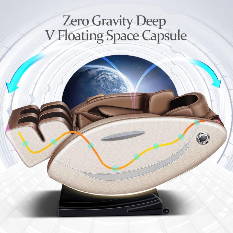 Full Body Zero Gravity Recliner Heat Therapy Foot Roller Electric Shiatsu Vibrating Airbag Massage Chair