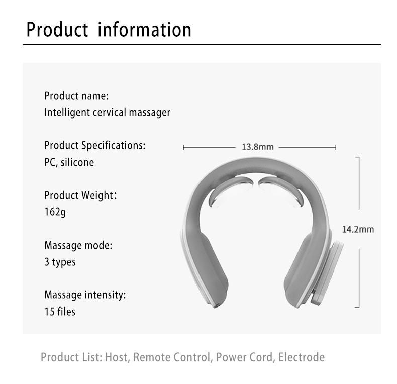 Rechargeable Shiatsu Portable Smart Neck Massager with Pulse Mode