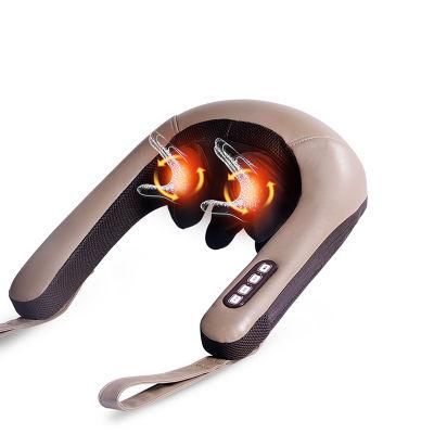 2022 Amazon Hot Selling 3D Tapping Shiatsu Neck and Shoulder Massager with Heat Factory Price