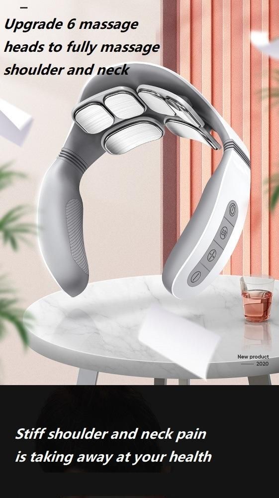60c 2022 Fashion Massage Instrument Cervical Spine Wireless Smart Home Office Neck Massager
