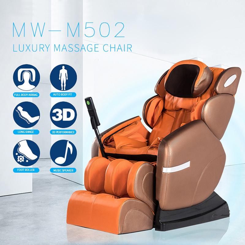 Best Electric Shiatsu Massage Chair, Full Body Massage Equipment Black and Brow