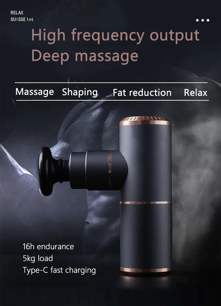 Custom Logo Handheld Vibration Cordless Mini Deep Muscle Tissue Massage Gun