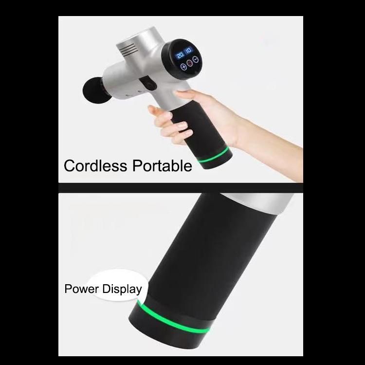 Massage Gun, Aldom Massage Gun Deep Tissue 30 Speeds Handheld Muscle Massage Gun Deep Tissue Muscle Massager Percussion Massager with 6 Heads Powerful Muscle Gu