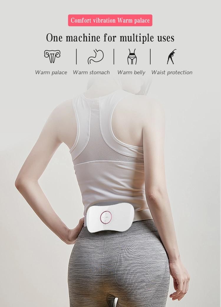 Portable Cordless Heating Pad, Electric Waist Belt Device for Cramps Belly Warm Massager