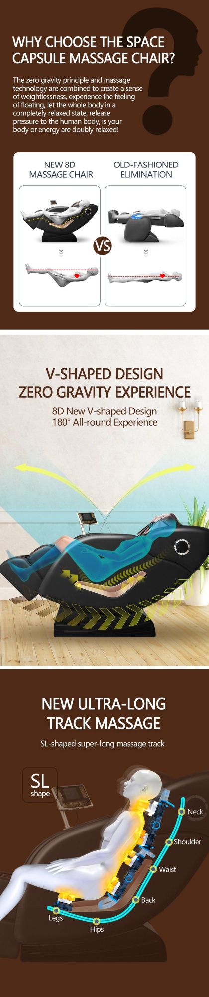 8d Zero Gravity bluetooth Music Sofa Luxury Electric Best Massage Machine Chair with Speakers