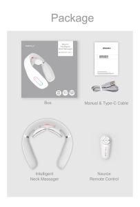 Factory Wholesale Wireless Remote Control Heating Pulse Technology Best Neck Massager