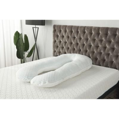 Promotional OEM Dark Grey Detachable U-Shape Cooling Pregnancy Body Pillow