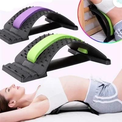 Hot Sale Spine Back Stretcher Fitness Equipment Pain Relief Adjustable Spine Device Lumbar Massager Back Stretcher