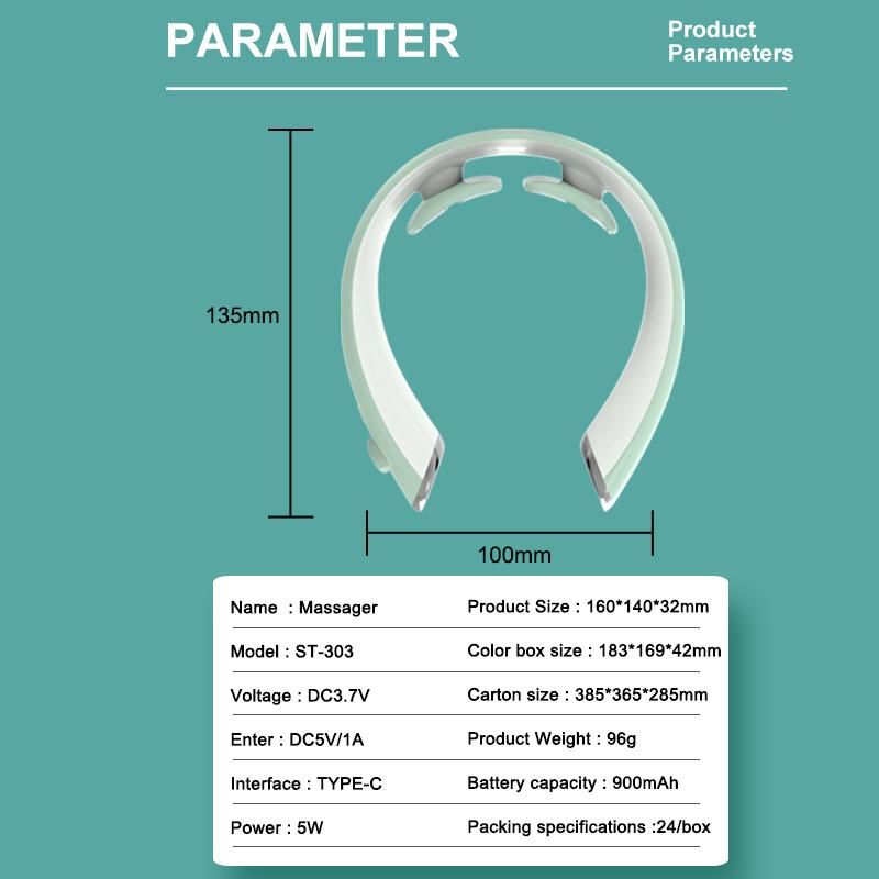 Intelligent Neck Massager with Heat, Smart Heated Neck Massager