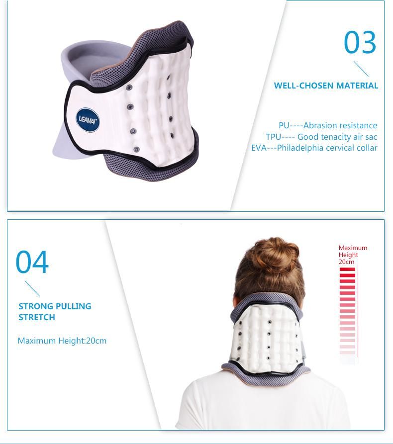 Neck Pains Inflatable Compact Pillows Cervical Neck Traction Device