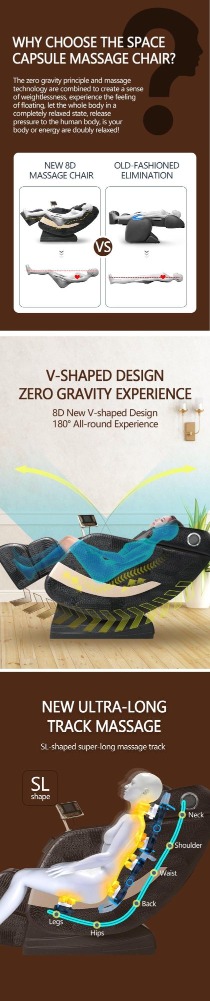 Latest Design Cheap 8d Full Body Zero Gravity Best Bluetooth Music Massage Chair for Home