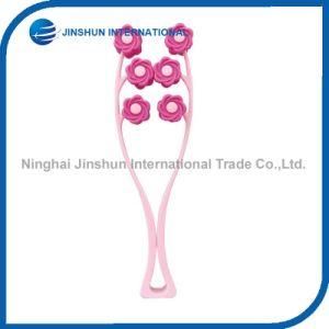 New Design Flower Shape Six Rollers Face Massager