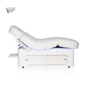 Cheap Price Adjustable Luxury Body Therapy SPA Treatment Salon Cosmetic Eyelash 3 Electric Motor Beauty Facial Table Massage Bed (20D02)