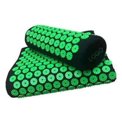 Square Spikes Therapy Private Label Logo Natural Extra Long Acupressure Mat