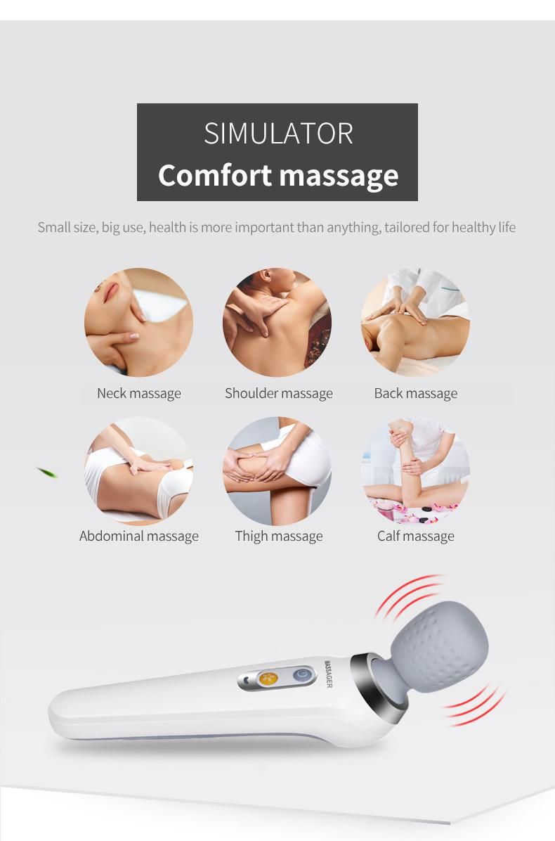 Simple Ergonomic Stype Wireless Mini Hand-Held Body Massage Stick