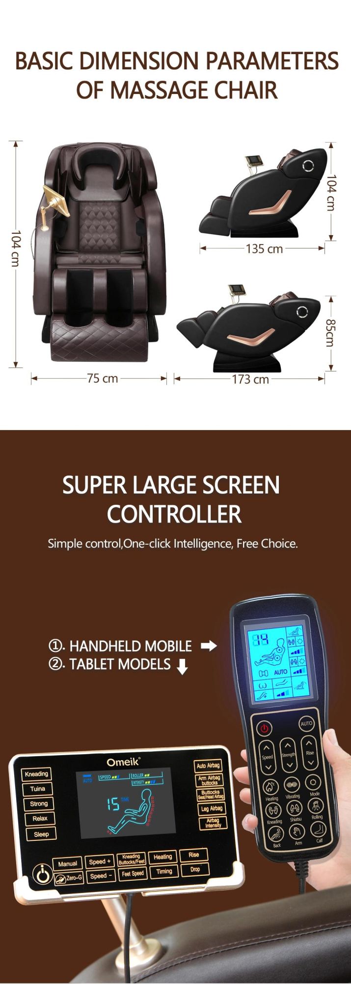 Wholesale High Quality Leisure Human Body Health Care Full Body Thai Streching Massage Chair with Touch Screen Remote Control