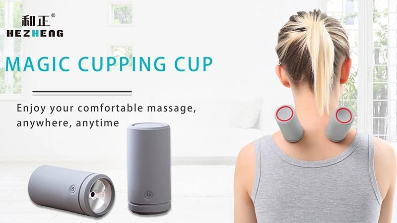 Hezheng Health Care Electric Cupping Compress Pulse Vibration Wave Massager Cup