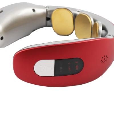 Smart Cervical Neck Massager with Two Colors and Heating Function, Multiple Massage Techniques with 3 Massage Heads