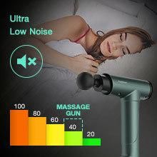 Muscle Massage Gun, Percussion Massage for Athletes Deep Tissue Massager Electric Handheld Muscle Gun with 6 Adjustable Speed and 8 Heads