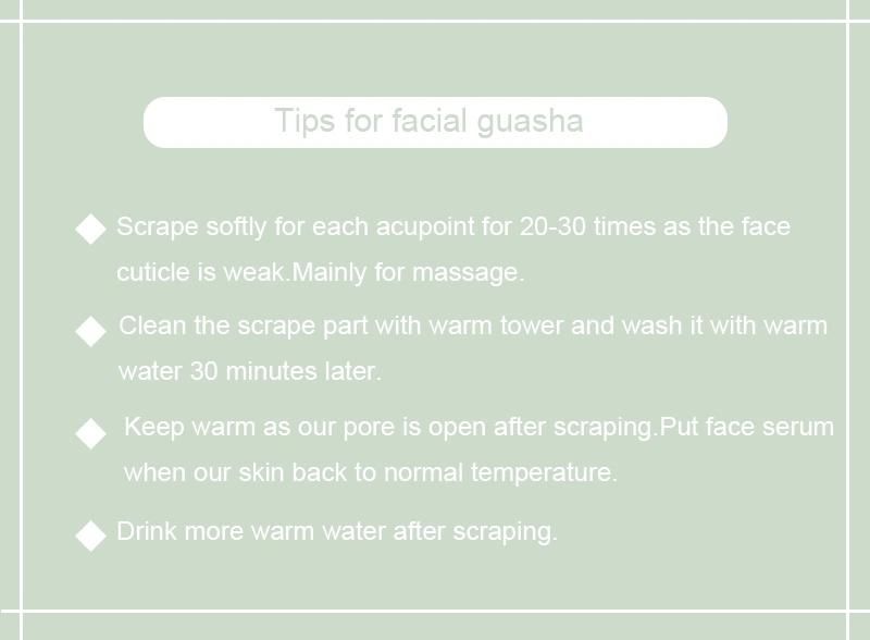 Facial Guasha Scraping Tools Gua Sha Massage Tools Guasha Board for Face Massage
