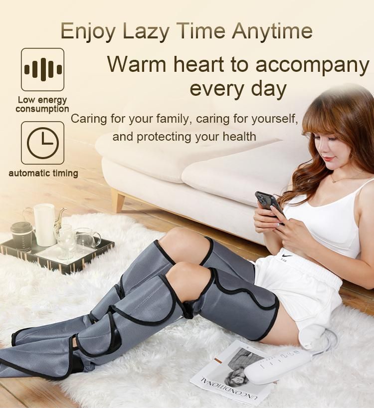 Custom Logo Air Pump Compression Sports Recovery Boots Foot Leg Massager Machine