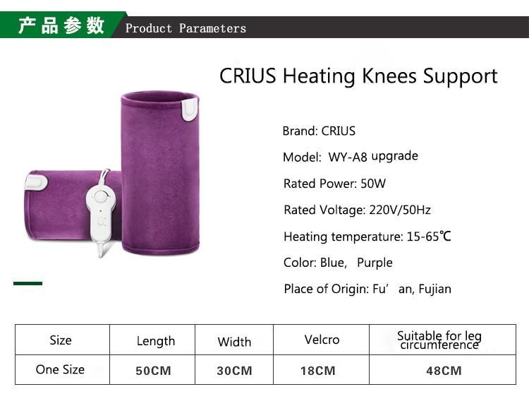 Wy-A8 Upgrade Electric Heating Knees Support with Removable Socket