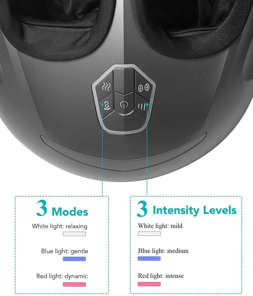 Shiatsu Foot Massager Machine - Increases Blood Flow Circulation, Deep Kneading, with Heat Therapy -Deep Tissue, Plantar Fasciitis, Diabetics, Neuropathy