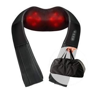 Electric Rechargeable Relax Shiatsu Back and Neck Shoulder Machine Heated Massager