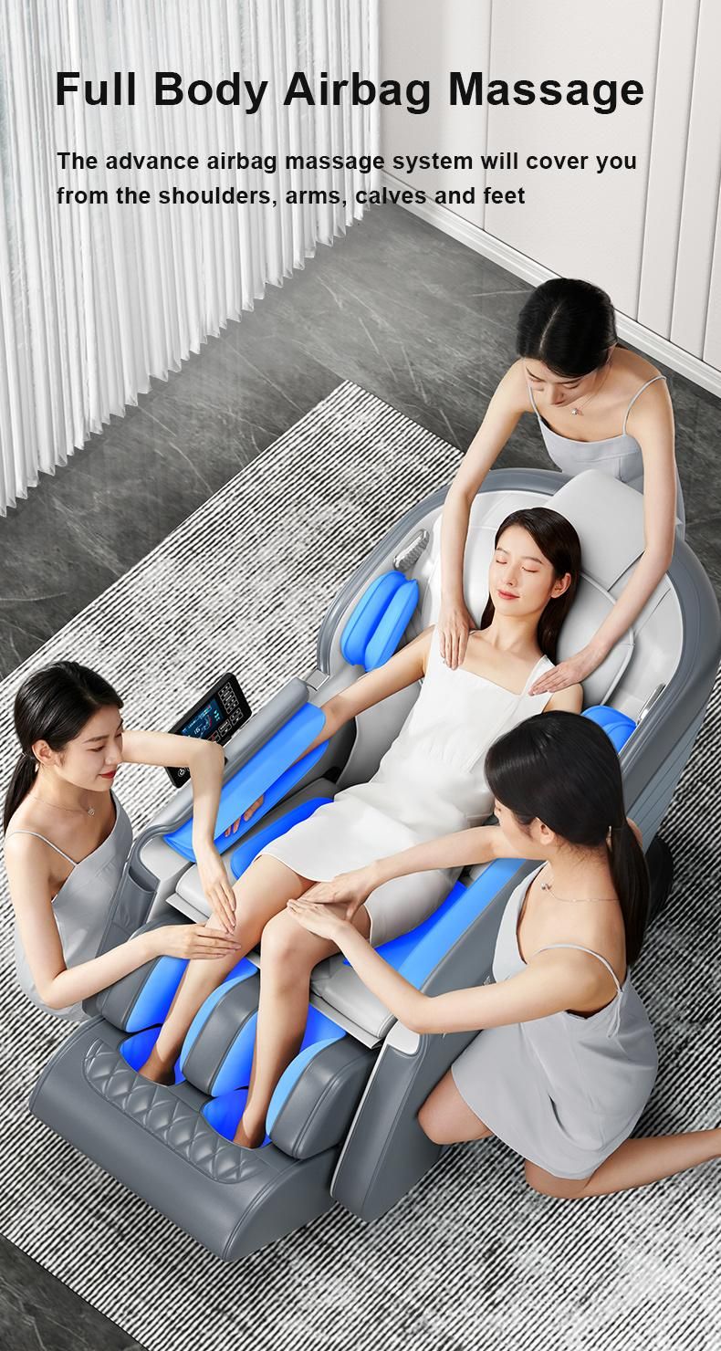 Wholesale Fauteuil Massage Pedicure 8d Shiatsu Massager Body Chair Air Squeezing Full Body Massage Chair Zero Gravity 3D
