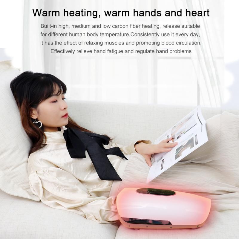 Electric Air Compression Heated Acupressure Finger Palm Massager Hand Massager