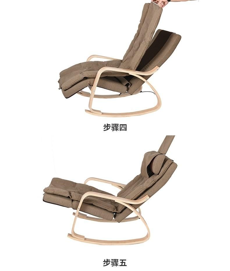 Sauron Q708 Shiatsu Tapping Percussion Rocking Wood Massage Chair for Home Furniture