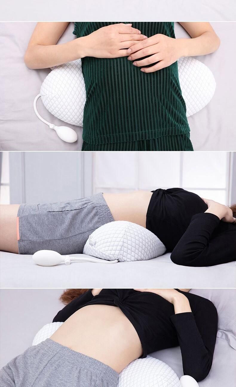 Height Adjustable Heating Massager Waist Pillow Pain Relief Light Therapy