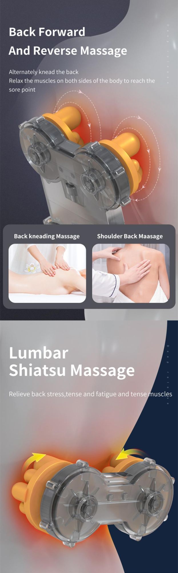 Multi Neck Waist Back Full Body Electric Instrument Kneading Car Massaging Shiatsu Massage Back Cushion