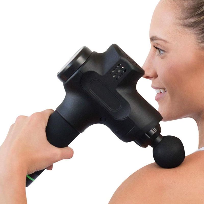 Deep Tissue Handheld Percussion Massager Six Different Heads for Different Muscle Groups 20 Speed Options Percussion Massage Gun