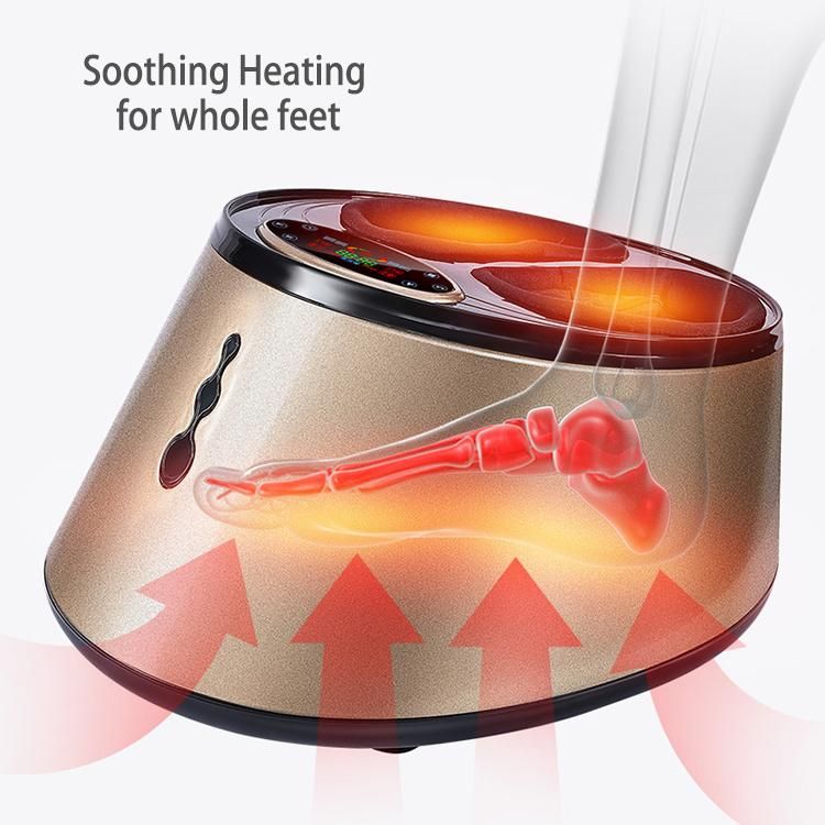 Thermal Therapy Electric Shiatsu Scraping Feet Massager Heated Air Pressure Foot Massage
