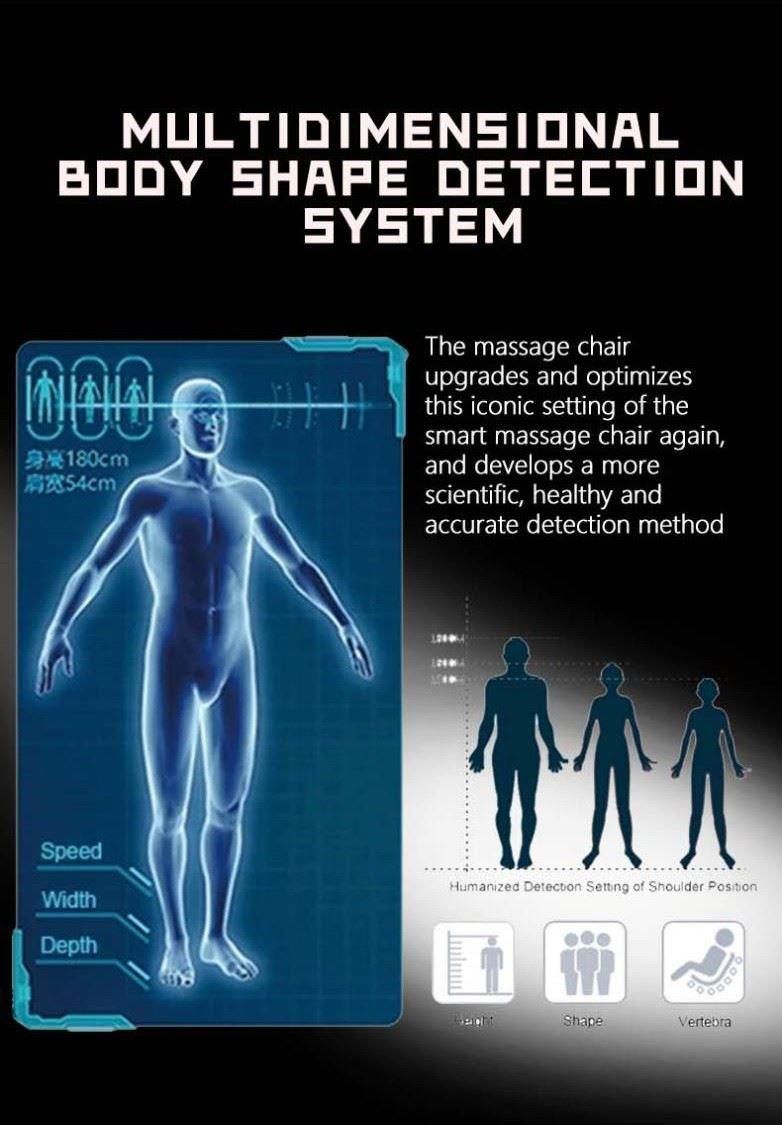 Luxury 4D Body Massage Chair Zero Gravity Vibration Airbag SL Track Massage