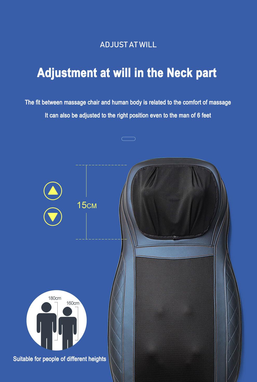 Neck & Back Kneading Massager with Three Levels of Intensites