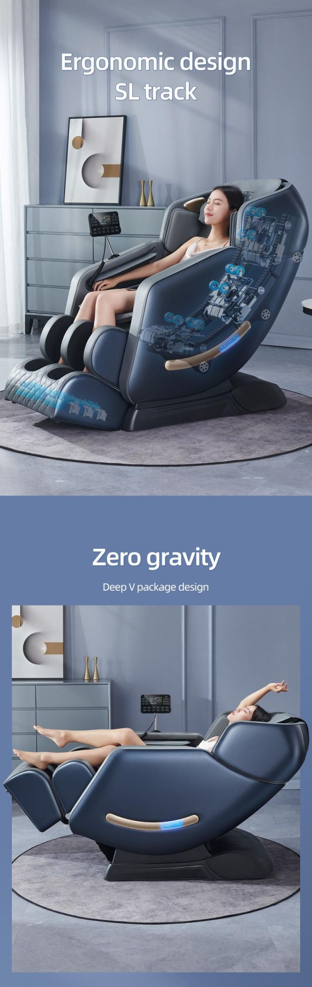 Wholesale Fauteuil Massage Pedicure 2022 8d Massagechair 4D Sofa Chairs Luxury Full Body Massage Chair Zero Gravity 3D
