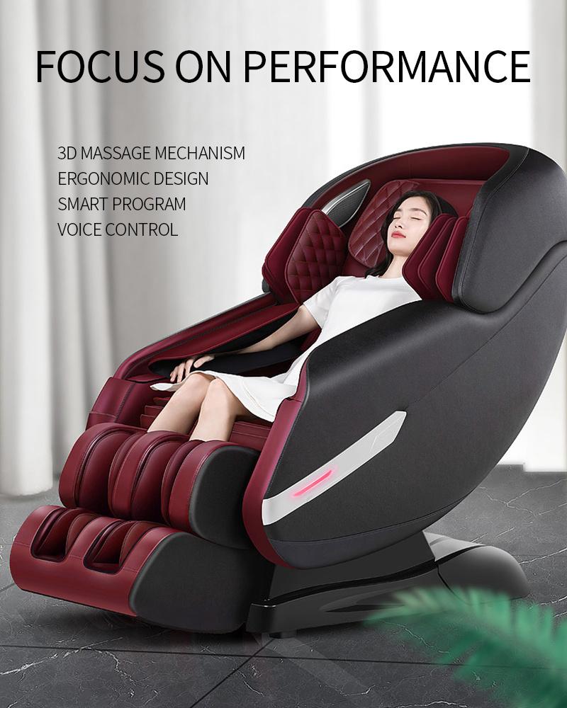 Best Voice Control 4D Electric SL Track Full Body Zero Gravity Massage Chair