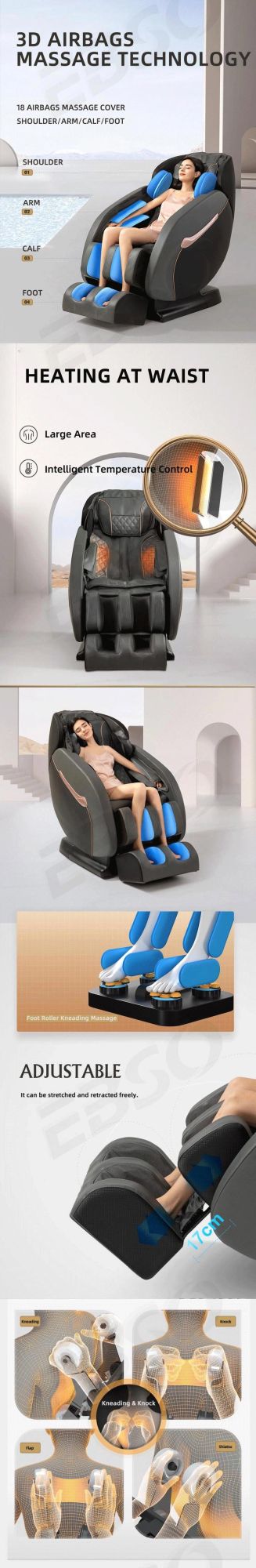 Hot Sales High Quality Home Office Furniture Massage Chair Cheaper Price Luxury Zero Gravity Recliner Massage Chair