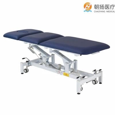3 Section Atuomatic Medical Treatment Examination Table Physical Therapy Bed