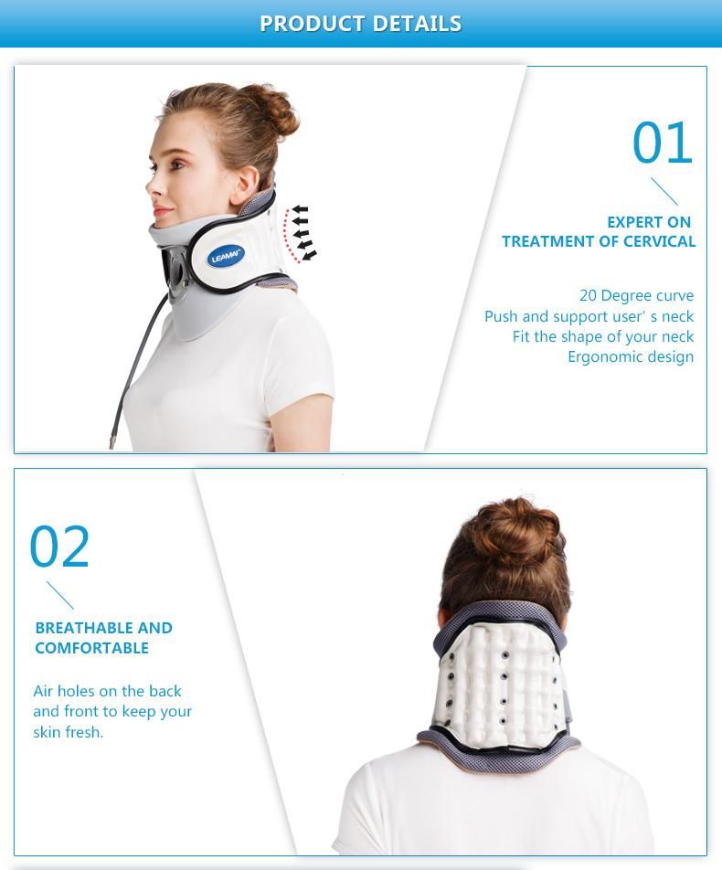 Goldenwell Inflatable Compact Pillows Cervical Neck Traction Device