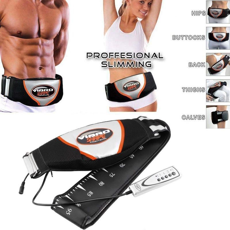 Vibro Dual Motor Lose Weight Vibrating Belt Heated Belly Slimming Belt Slimming Massage Belt