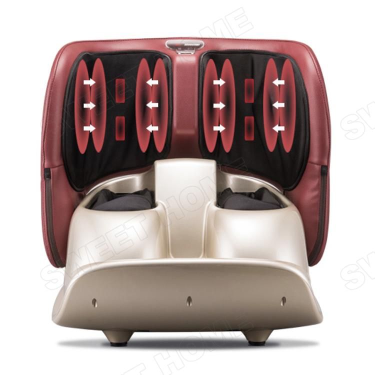 Pain Relief Electric Air Pressure Shiatsu Vibrating Leg Calf Foot Massager with Heat