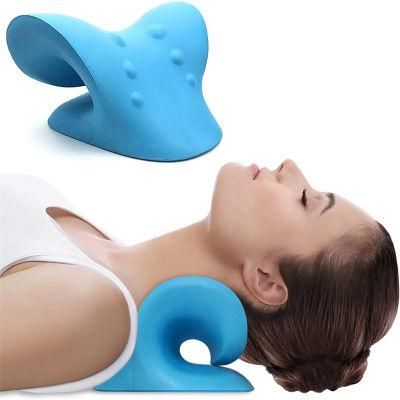 Neck and Shoulder Relaxer, Cervical Traction Device for Tmj Pain Relief and Cervical Spine Alignment, Chiropractic Pillow Neck Stretcher