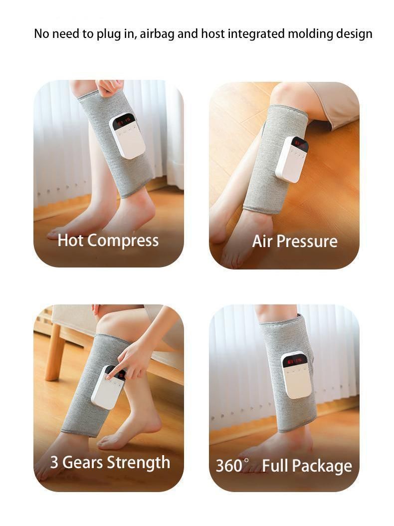 Cordless Air Compression Infrared Heat Therapy Vibration Calf Massager