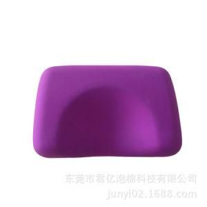 PU Rubber Whirlpool Bathtub Non-Slip Neck Pillow Waterproof SPA Bath Pillow with Suction Cups