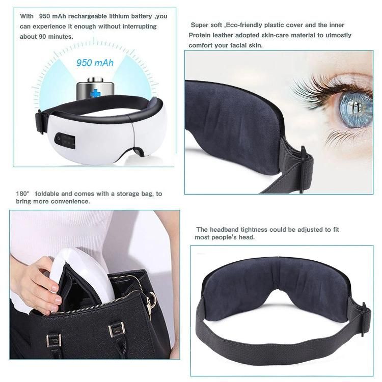 Eye Relaxing Massager Dropshipping Air Compression Music Vibration Therapy Eye Massager in Other Massage Products