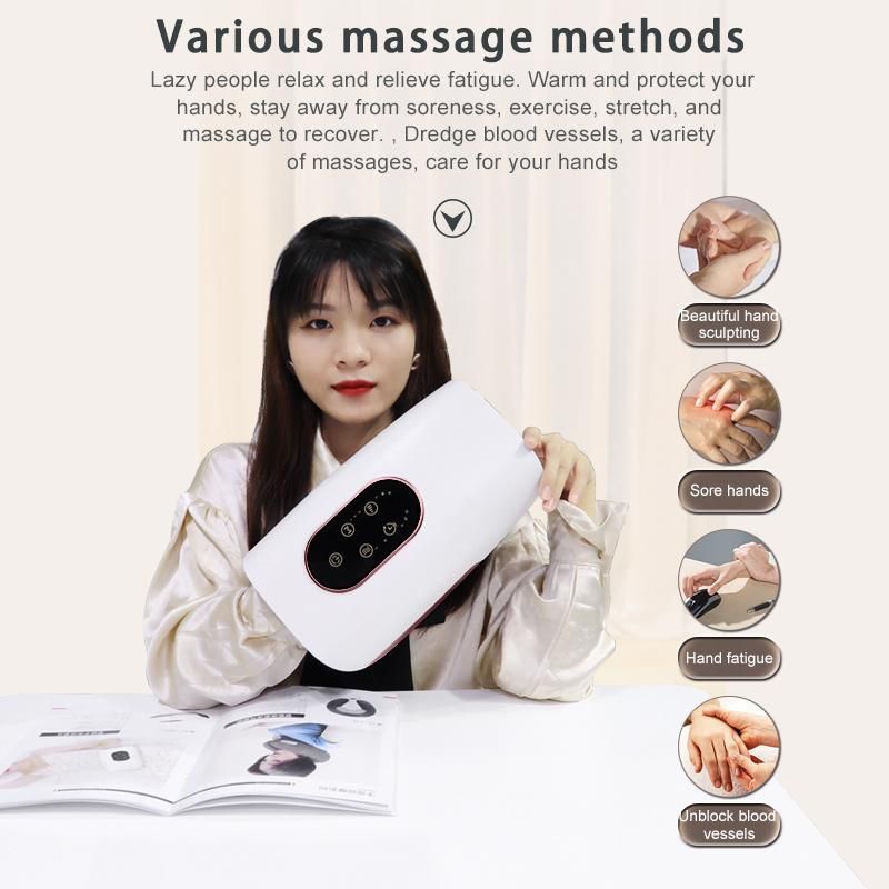 Wireless Hand Massager Pain Relief From Wrist to Palm with Heat, Compression Hand Massager